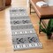 Safavieh 7 ft. 7 in. x 10 ft. Augustine 400 Rectangle Power Loomed RugBlack & Cream AGT445Z-8 - alternate 5